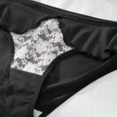 Dorsu 5 piezas bragas de encaje sexy para mujer de tiro medio, ropa interior sin costuras de encaje blanco comodo
