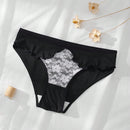 Dorsu 5 piezas bragas de encaje sexy para mujer de tiro medio, ropa interior sin costuras de encaje blanco comodo