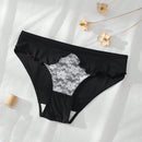 Dorsu 5 piezas bragas de encaje sexy para mujer de tiro medio, ropa interior sin costuras de encaje blanco comodo