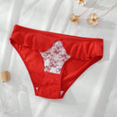 Dorsu 5 piezas bragas de encaje sexy para mujer de tiro medio, ropa interior sin costuras de encaje blanco comodo