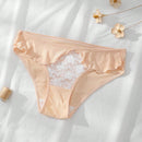 Dorsu 5 piezas bragas de encaje sexy para mujer de tiro medio, ropa interior sin costuras de encaje blanco comodo