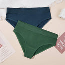 Set de 5 bragas basicas sin costuras, de cintura baja, comodas y transpirables con costilla para mujeres