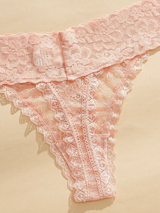5 piezas conjunto de tangas sexy de encaje