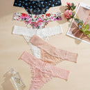 5 piezas conjunto de tangas sexy de encaje
