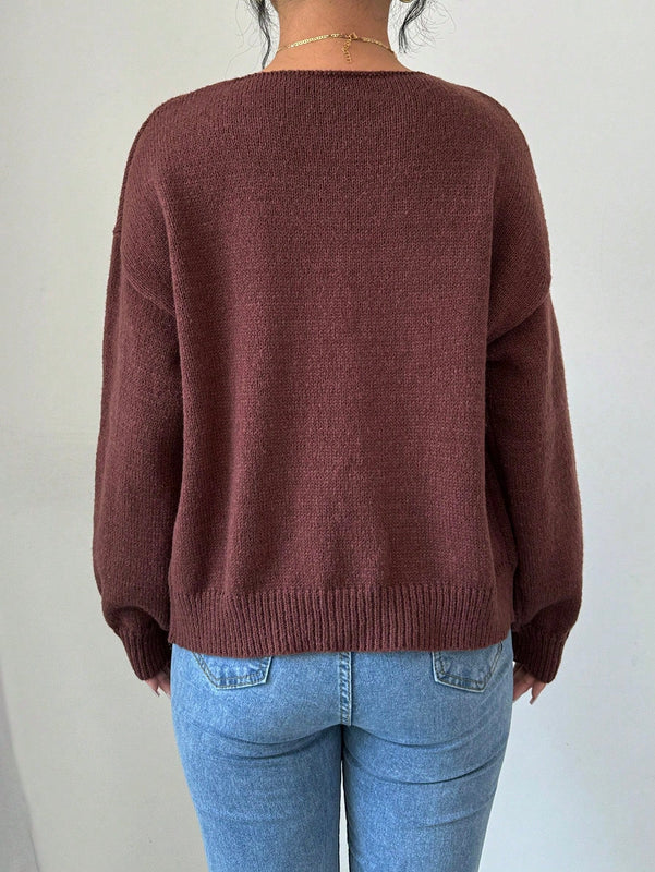 Prive blusa casual de manga larga con amarres delanteros para mujer, para uso diario