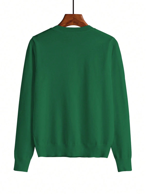 Essnce cardigan suelto y casual de mujer de un solo abotonado, de color liso, manga larga, para otono/invierno