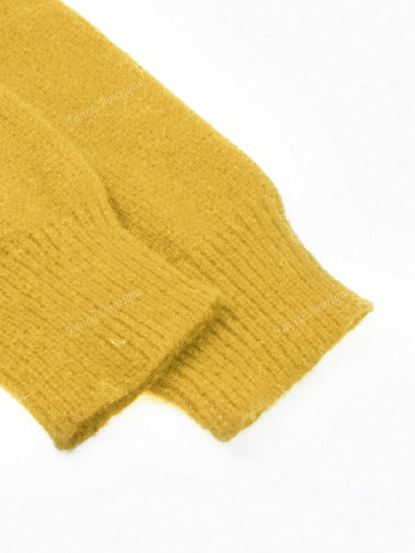 Nuevo cardigan de punto de manga larga informal con cuello en v y abotonado, color negro, para mujeres, adecuado como prenda de abrigo, estilo otono/invierno 2024