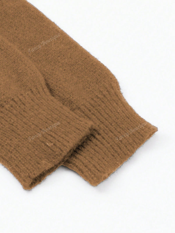 Nuevo cardigan de punto de manga larga informal con cuello en v y abotonado, color negro, para mujeres, adecuado como prenda de abrigo, estilo otono/invierno 2024