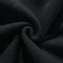 Sudadera con capucha negra holgada de mujer con estampado de lema, hombros caidos y cordon, primavera y otono
