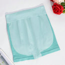 1 pieza shorts de yoga de cintura alta sin costuras amarillos, shorts comodos y transpirables con control de abdomen y levantamiento