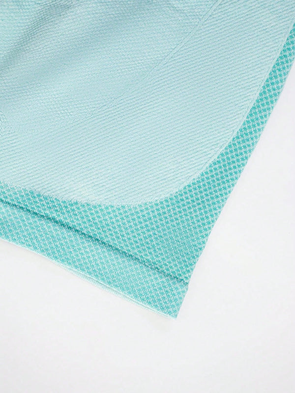 1 pieza shorts de yoga de cintura alta sin costuras amarillos, shorts comodos y transpirables con control de abdomen y levantamiento
