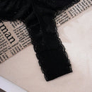 1 pieza pantie tipo tanga de unicolor con encaje
