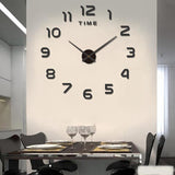 1pc Pegatina de Reloj de Pared Acrílico Luminoso, Reloj Decorativo Redondo Silencioso a Pilas para Sala de Estar y Dormitorio, Estilo Europeo para Decoración del Hogar DIY, No Incluye Pilas