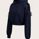 Ezwear capucha halloween con diseno de cordon con ojal de hombros caidos