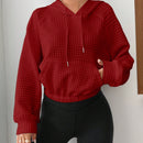Ezwear capucha con bolsillo de canguro de manga raglan con cordon
