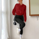 Ezwear capucha con bolsillo de canguro de manga raglan con cordon