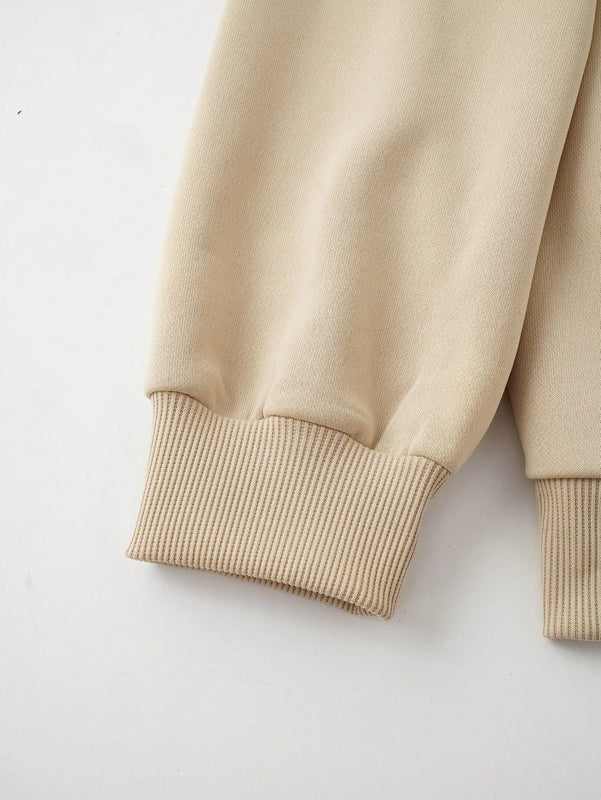 Ezwear sudadera holgada informal con capucha y estampado de arbol de navidad simple, adecuada para otono/invierno para mujeres