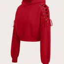 Ezwear capucha halloween con diseno de cordon con ojal de hombros caidos