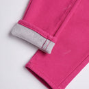 Pantalones ajustados, lineales y elegantes con botones y presillas para el cinturon, con forro termico y elasticos para mujer