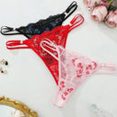 3 piezas/set tanga de encaje de moda
