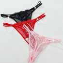 3 piezas/set tanga de encaje de moda