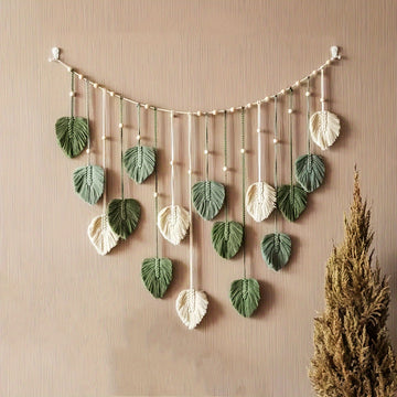 Decoración de pared de caña de abeja Boho Chic - Ligero, duradero y de poliéster, no necesita energía eléctrica - Ideal para dormitorio y sala de estar, estilo de hogar Boho, decoración de hogar Boho