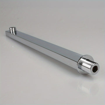 1PC Cabeza de ducha de lluvia cuadrada de acero inoxidable de 39,98 cm con brazo mural - No se necesita electricidad, Accesorio de ducha de baño durable, Plata