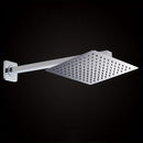 1PC Cabeza de ducha de lluvia cuadrada de acero inoxidable de 39,98 cm con brazo mural - No se necesita electricidad, Accesorio de ducha de baño durable, Plata