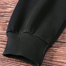 Ezwear sudadera informal tipo streetwear con lema, con corte holgado, estampado negro y rosa, para mujer, otono invierno
