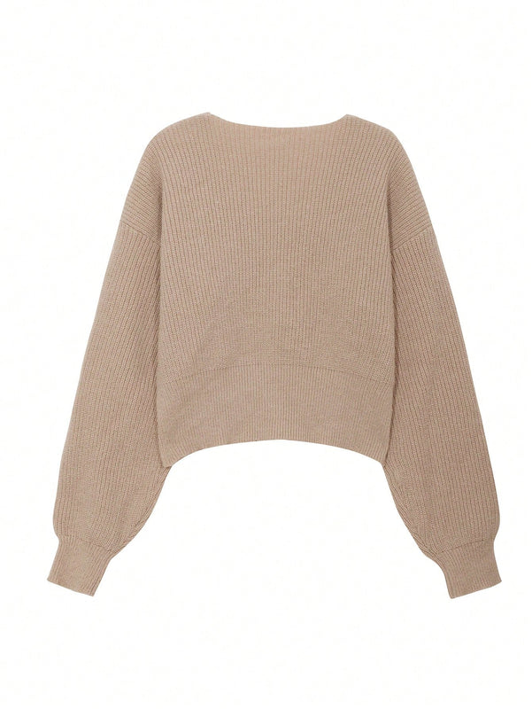 Dazy cardigan de botones de color liso para mujer, informal para uso diario, otono
