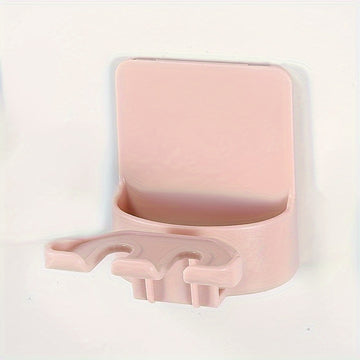 Soporte de Cepillos de Dientes Montado en la Pared que Ahorra Espacio - Sin Taladro, Organizador Multifuncional para Baño de Cepillos y Accesorios, Plástico Duradero