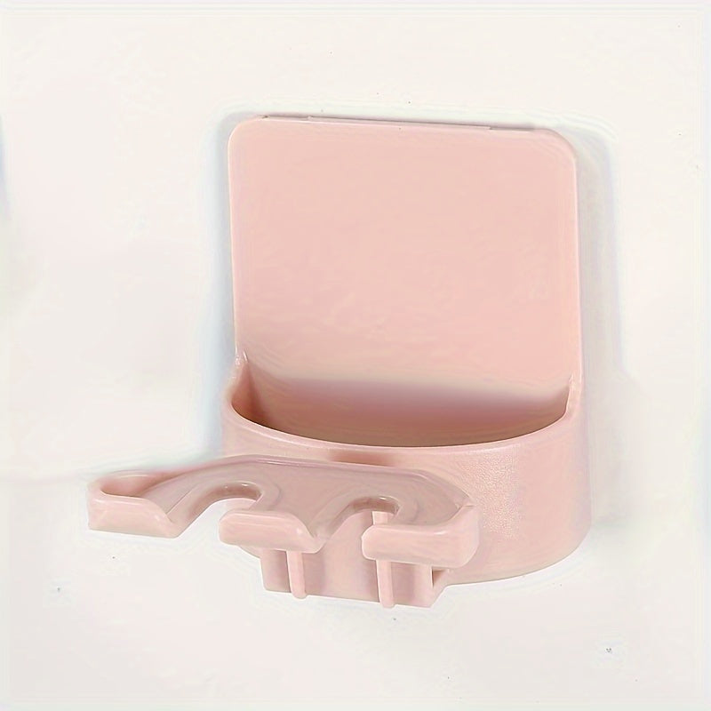 Soporte de Cepillos de Dientes Montado en la Pared que Ahorra Espacio - Sin Taladro, Organizador Multifuncional para Baño de Cepillos y Accesorios, Plástico Duradero