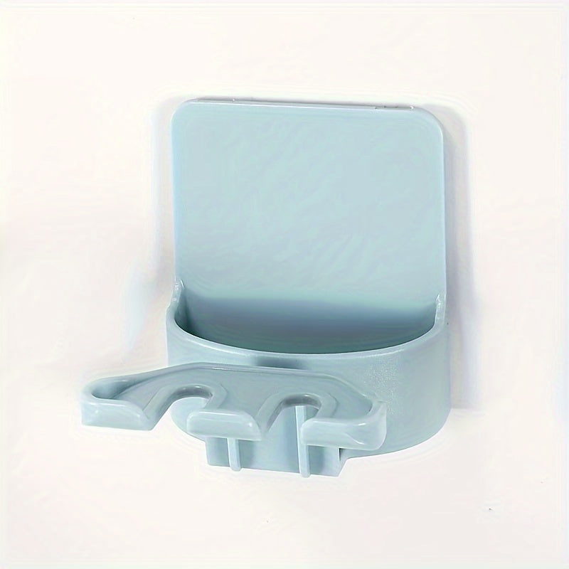 Soporte de Cepillos de Dientes Montado en la Pared que Ahorra Espacio - Sin Taladro, Organizador Multifuncional para Baño de Cepillos y Accesorios, Plástico Duradero