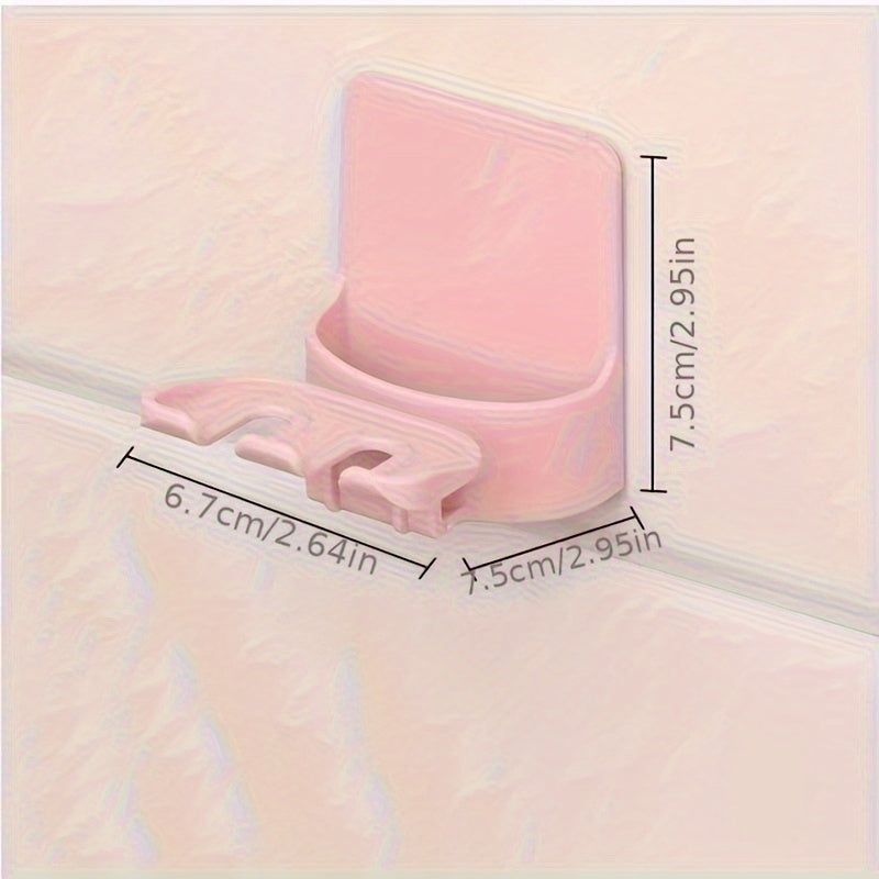 Soporte de Cepillos de Dientes Montado en la Pared que Ahorra Espacio - Sin Taladro, Organizador Multifuncional para Baño de Cepillos y Accesorios, Plástico Duradero