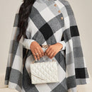 Lady abrigo de mujer de manga larga con cuello alto, botones dorados, estilo elegante para ocasiones casuales, de fiesta, boda, de oficina, en otono e invierno, en colores negro, blanco y gris, talla grande, nuevo.