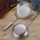 Juego de cucharones de acero inoxidable - Cucharas colador duraderas con mangos largos - Juego de utensilios de cocina esenciales