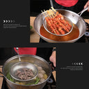 Juego de cucharones de acero inoxidable - Cucharas colador duraderas con mangos largos - Juego de utensilios de cocina esenciales