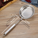 Juego de cucharones de acero inoxidable - Cucharas colador duraderas con mangos largos - Juego de utensilios de cocina esenciales