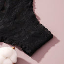 4/piezas tanga sexy para mujer, con diseno de flores pequenas calado y tirantes cruzados de encaje, ropa interior sexy