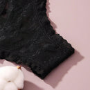 4/piezas tanga sexy para mujer, con diseno de flores pequenas calado y tirantes cruzados de encaje, ropa interior sexy