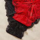 Conjunto de ropa interior romantica y sensual de diseno de encaje para mujeres (5 piezas)