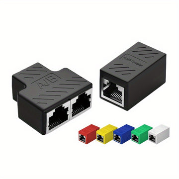Adaptador Ethernet Inteligente RJ45 - Conector Pasante para Computadoras y Accesorios, No Requiere Batería