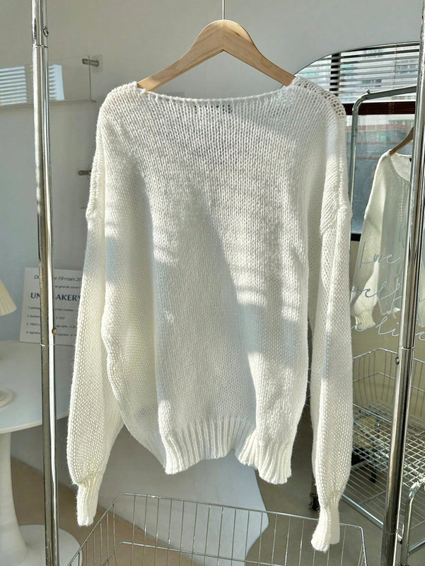 Frenchy cardigan de punto unicolor de color rosa palido con cinturon delantero, se puede usar sobre una camiseta