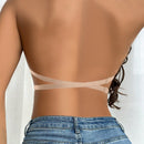 1 pieza sujetador sin espalda y sin tirantes para mujer, sujetador invisible con tirantes de espagueti con efecto push-up