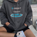 Dazy sudadera holgada y casual de felpa para mujer, nuevo diseno de otono