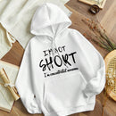 Slayr sudadera con capucha casual de invierno para mujer con estampado de lema