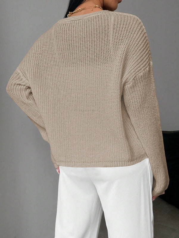 Essnce cardigan suelto y delgado de mujer con lazo adelante