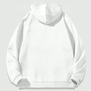 Sudadera con capucha con cierre y estampado de cruz y letras en ingles, forrada de forro polar, para mujeres, para otono/invierno