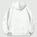 Sudadera con capucha con cierre y estampado de cruz y letras en ingles, forrada de forro polar, para mujeres, para otono/invierno