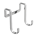 4pcs Ganchos Dobles de Acero Inoxidable - Antioxidantes, Fácil Instalación en Pared para Almacenamiento de Armarios de Cocina y Baño, Ganchos de Utilidad